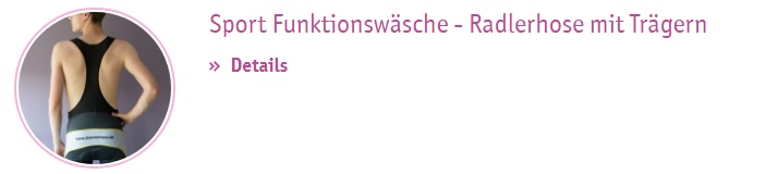 Sport Funktionswäsche - Radlerhose mit Trägern